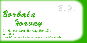 borbala horvay business card